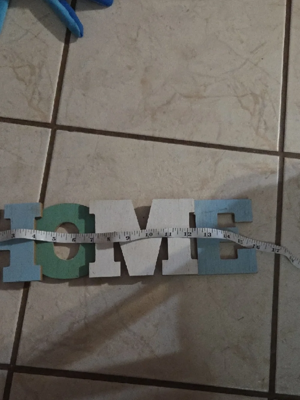 HOME Wooden Wall Sign in Blue, Green, White - Brand: